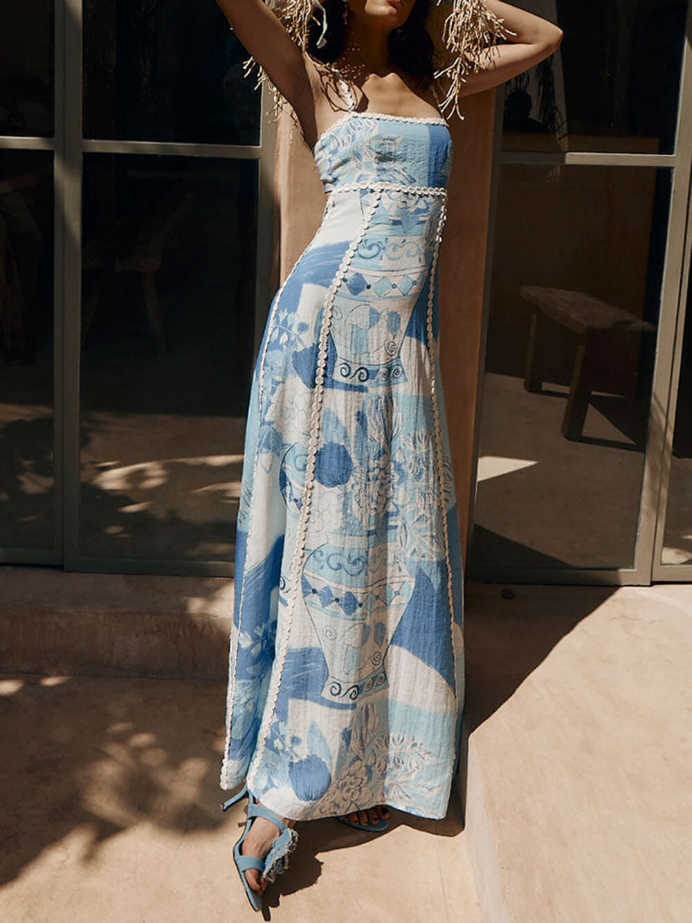 Azure Flare Maxi Dresses