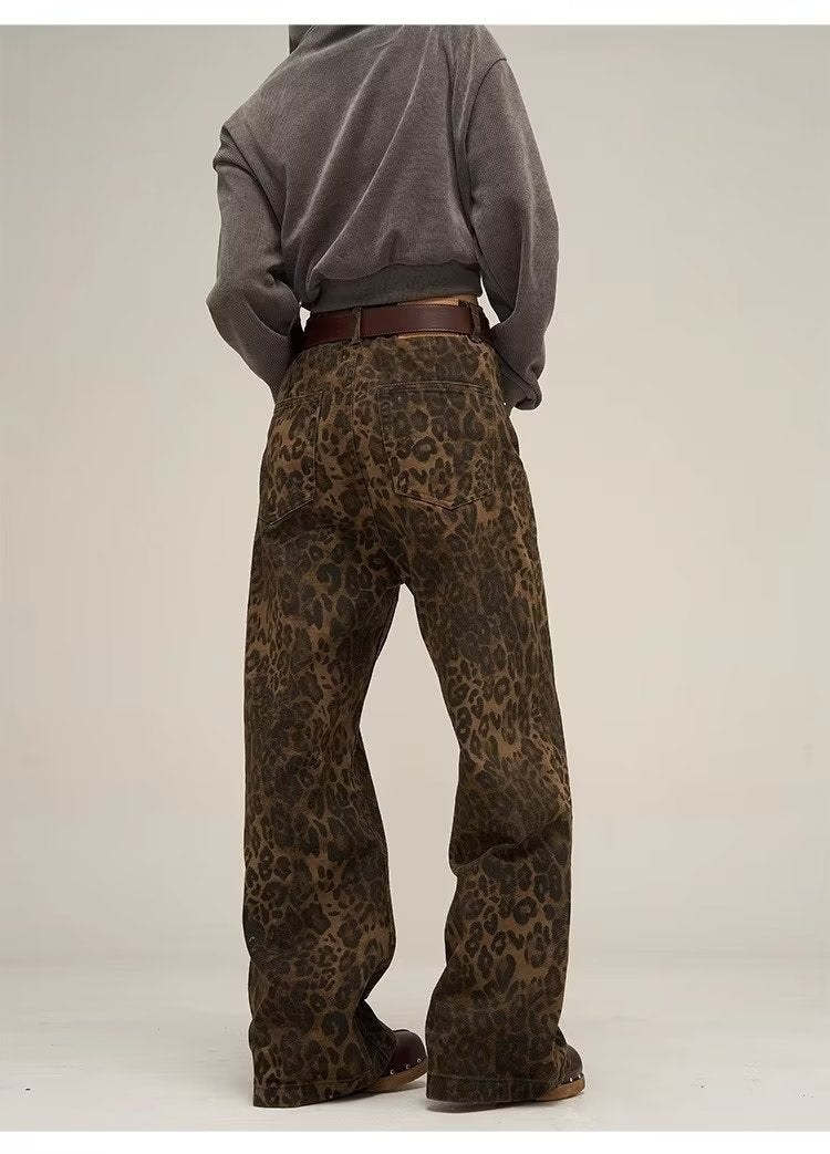 LEOPARD RETRO JEANS