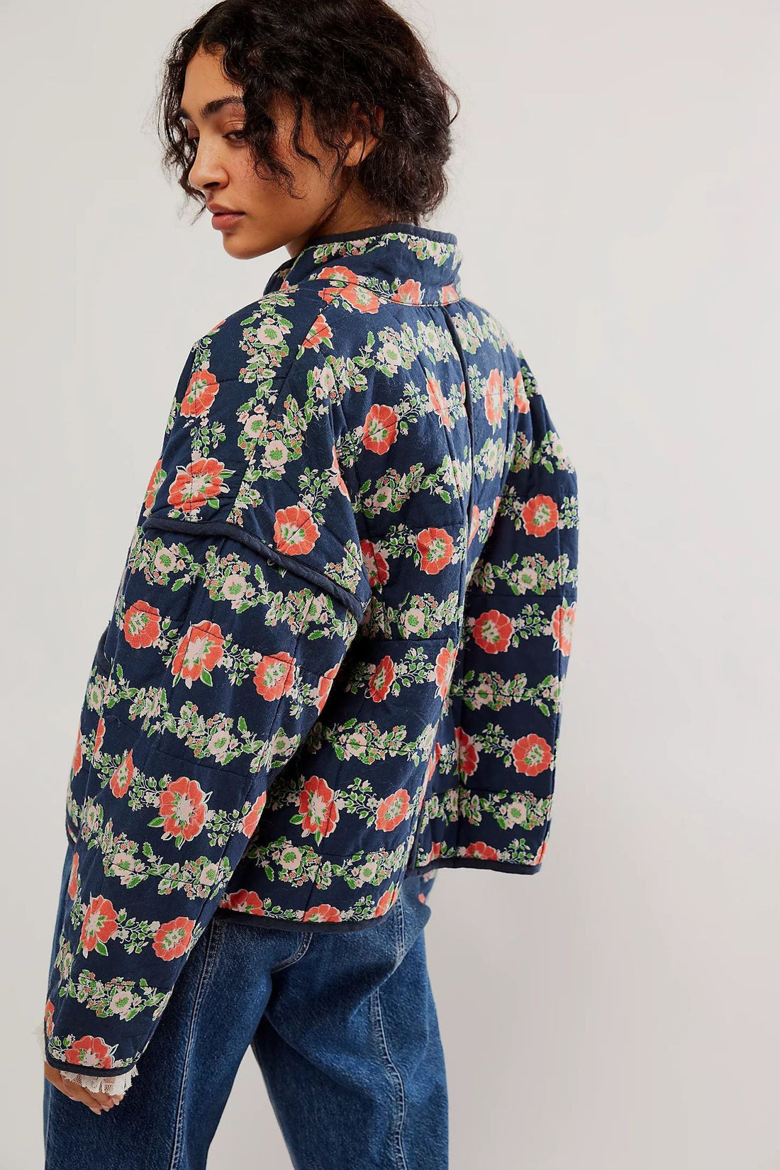 Evening Garden Quilted Coat